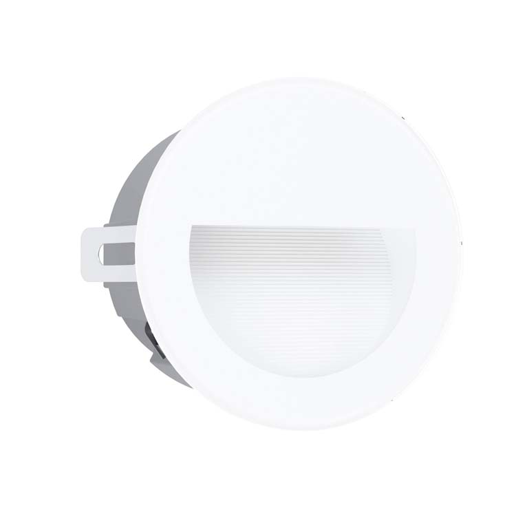 Spot encastrable LED mural diam 125 blanc 300LM 2.5W IP65