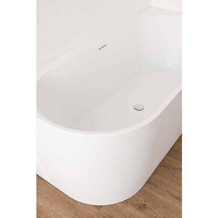 Baignoire d'angle Hero mat blanc droite 180x80cm