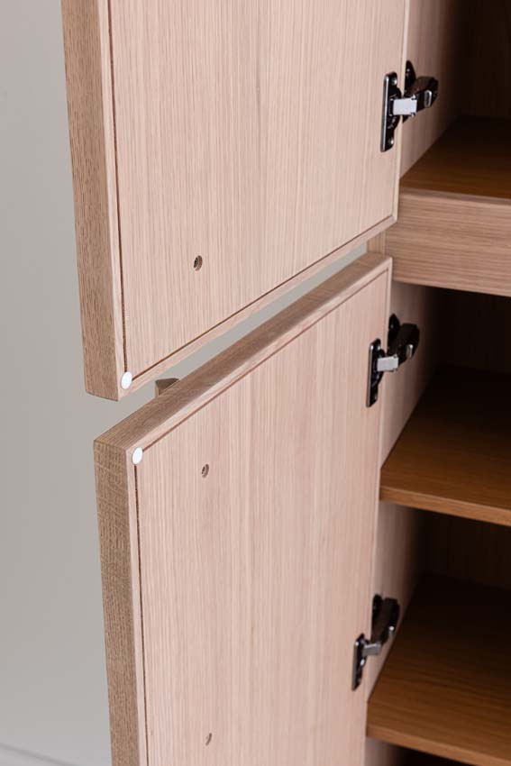 Armoire colonne Felix chêne suspendue 170x40x35cm