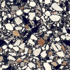 Carrelage Terrazzo noir macro 20x20cm - Carrelages de mur