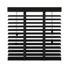 Store à lamelles horizontales en bois 50mm noir mat 947 800x1300mm - Lamelles horizontales