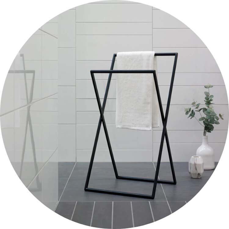 Porte-serviettes noir