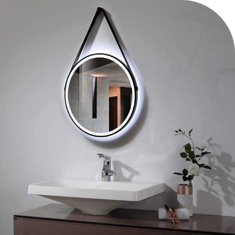 Miroir rond avec éclairage LED