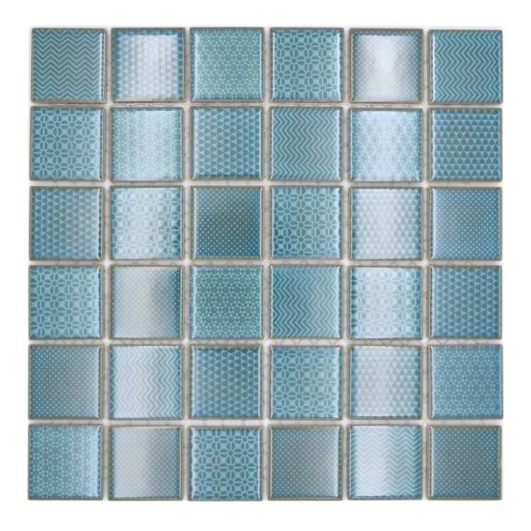 Carreaux de mosaïque bleus