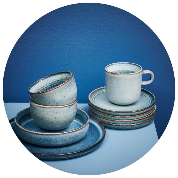 Servies Duna Blauw