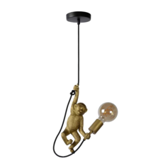CHIMP Suspension E27/60W Noir / Or - Suspensions & lustres